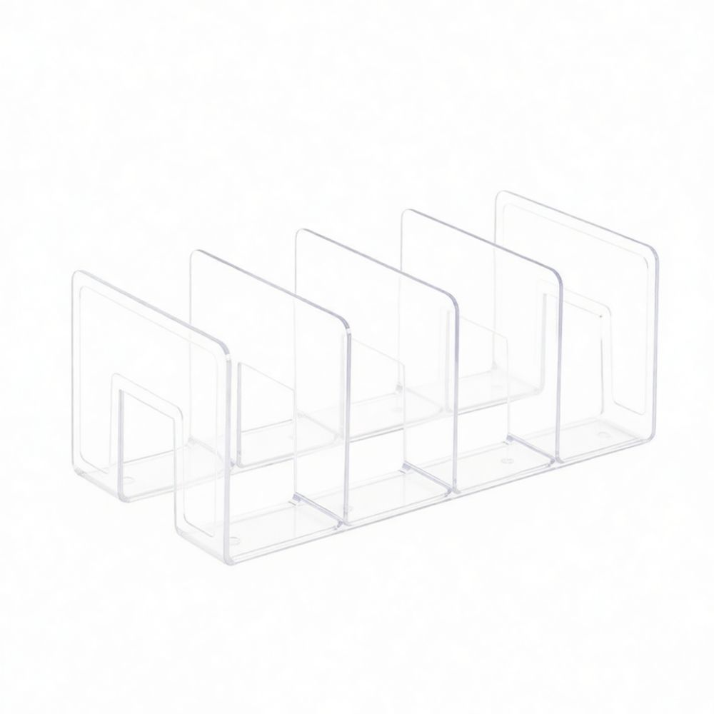 Clear Acrylic Book Stand Holder - Rak Penyusun Meja Akrilik, Penyangga Buku