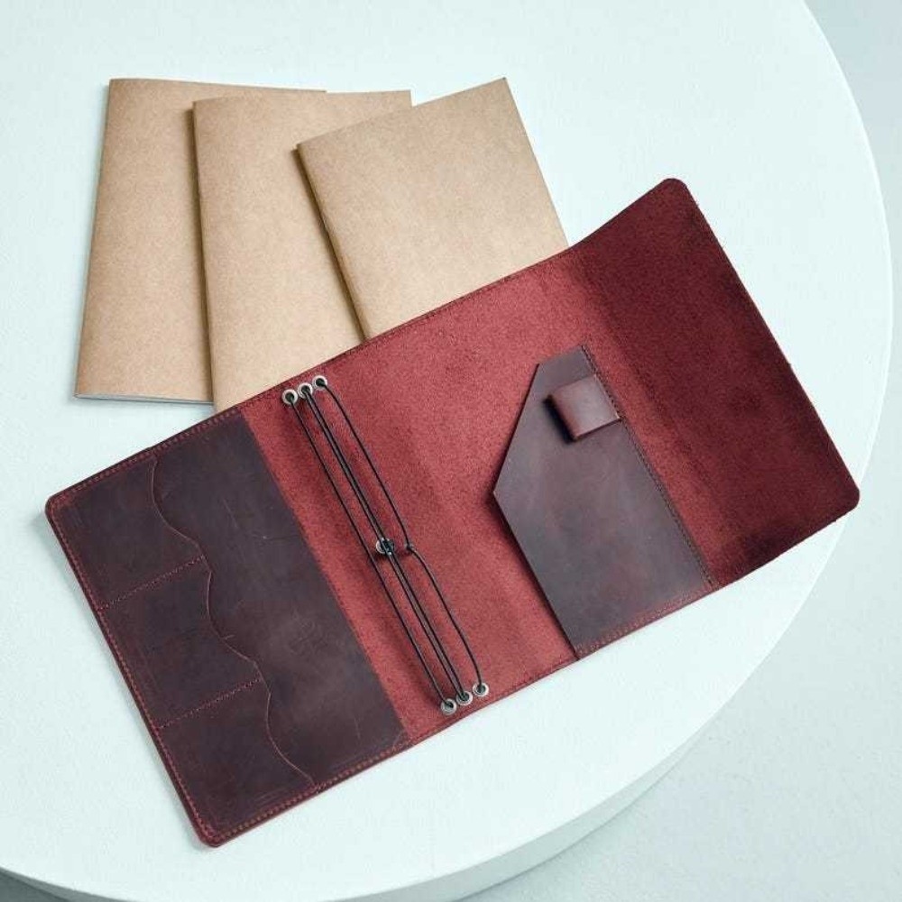 Vintage Leather Journal Notebook - Buku Catatan Kulit yang Dapat Diisi