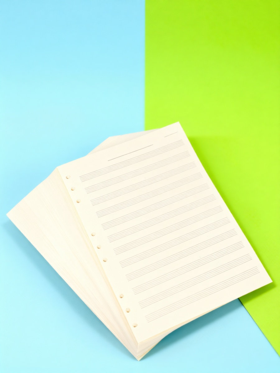 Blank Sheet Music Notebook - 100 Lembar Kertas Naskah Musik, 5