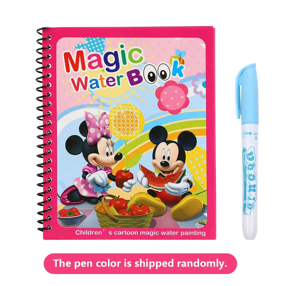 Reusable Water Magic Coloring Book - Puzzle Anak-anak Disney Frozen, Buku Mewarnai
