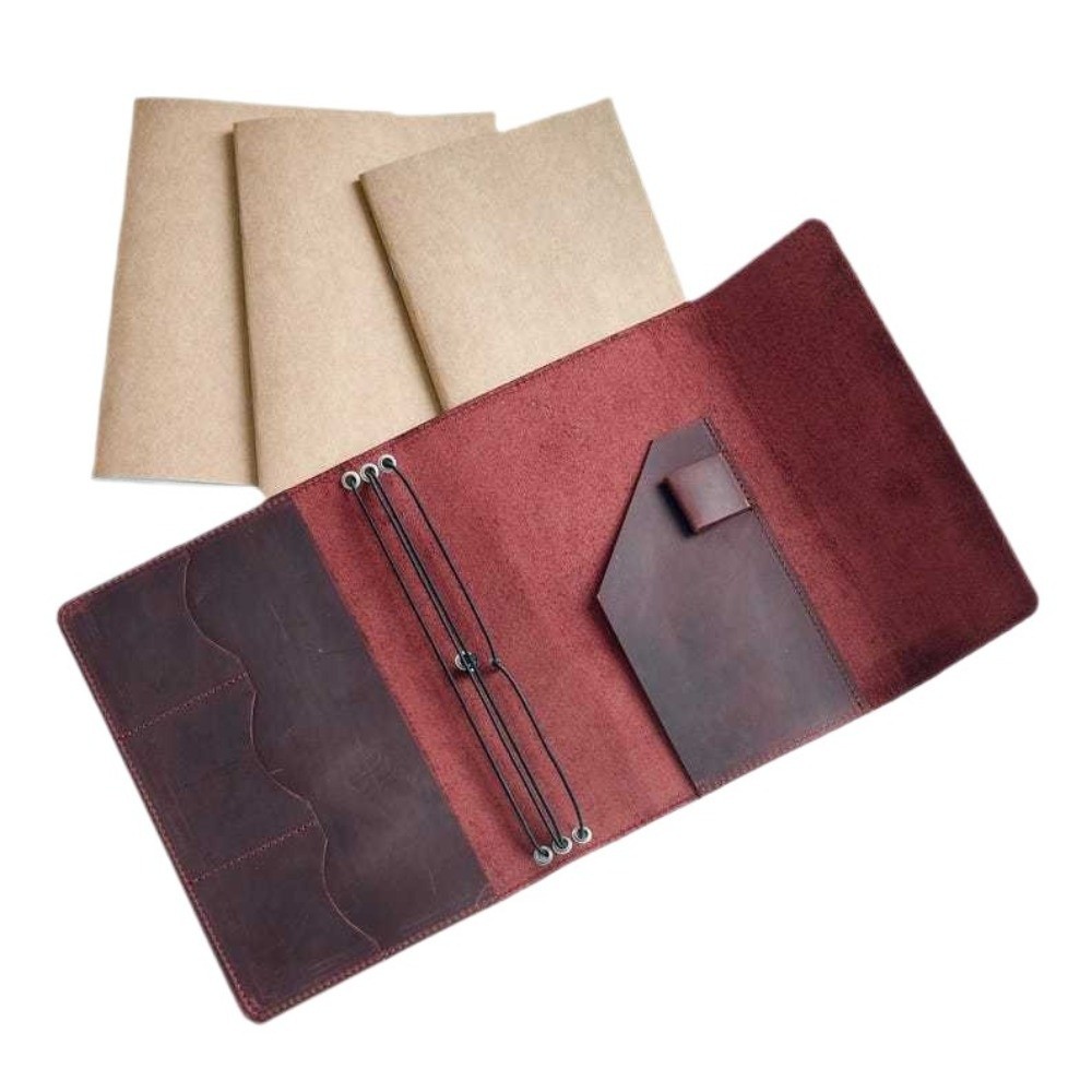 Buku Catatan Kulit yang Dapat  - Vintage Leather Journal Notebook ulasan dan harga