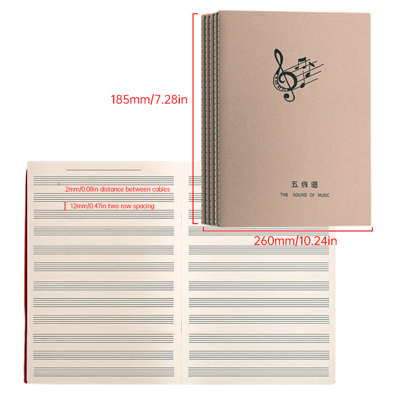 18 Lembar Buku Catatan Latihan - Blank Sheet Music Notebook ulasan dan harga