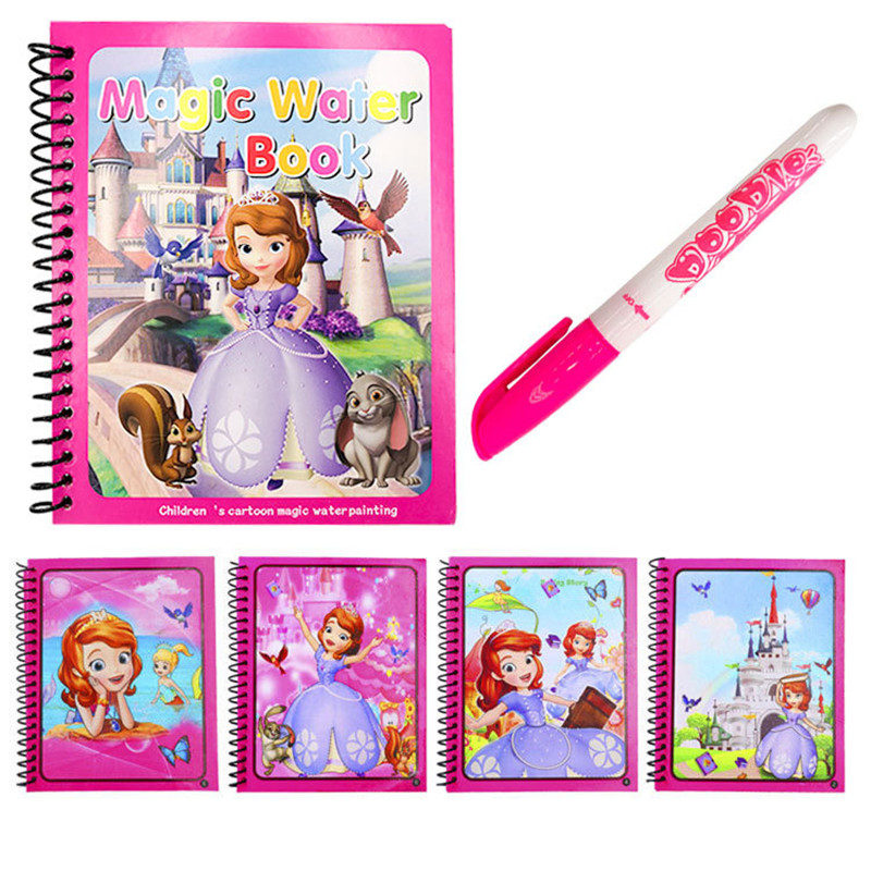 Disney Minnie Mickey Air Lukis - Reusable Water Magic Coloring Book ulasan dan harga