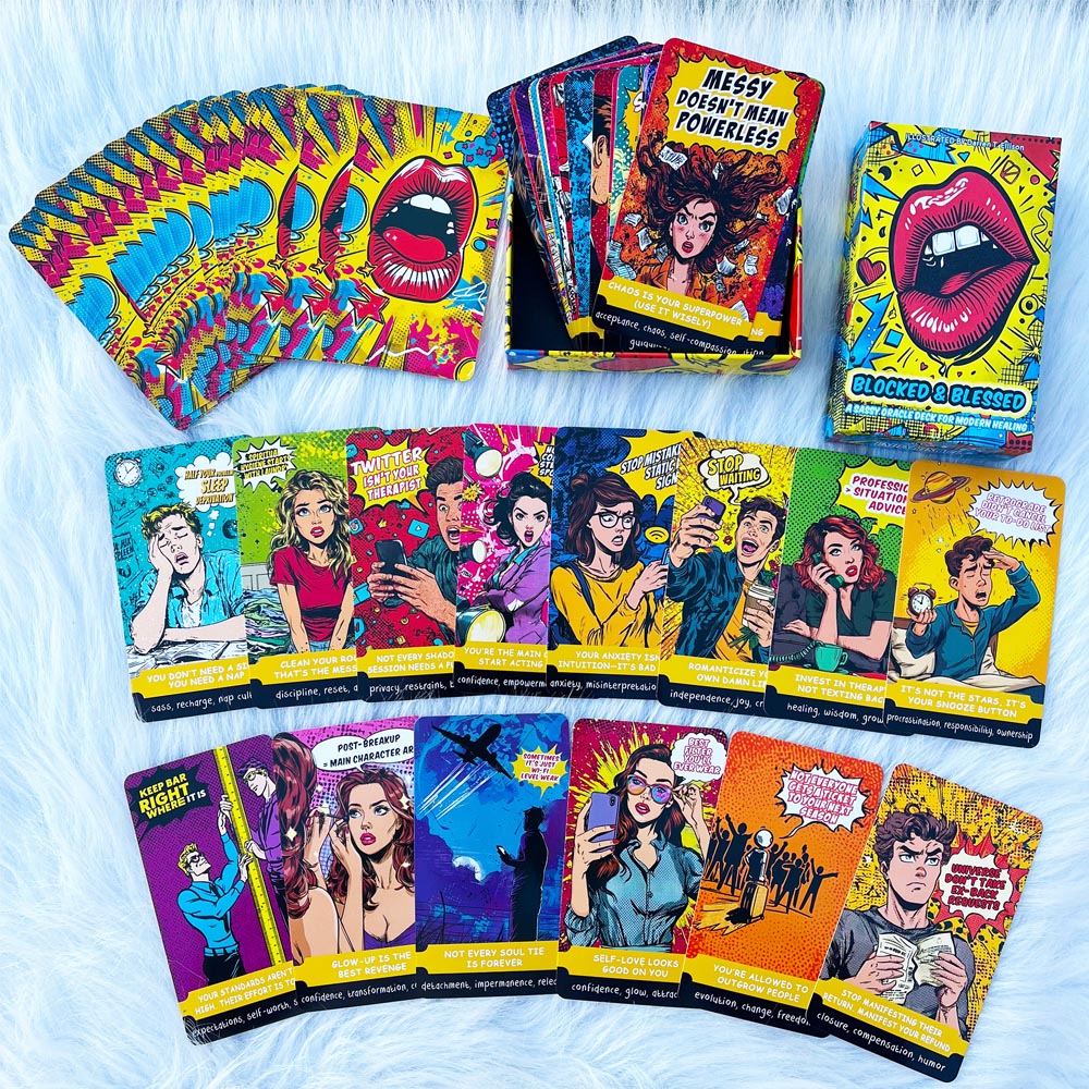 54 Kartu Deck, Ukuran 13x8cm,  - Tarot Deck With Guidebook ulasan dan harga