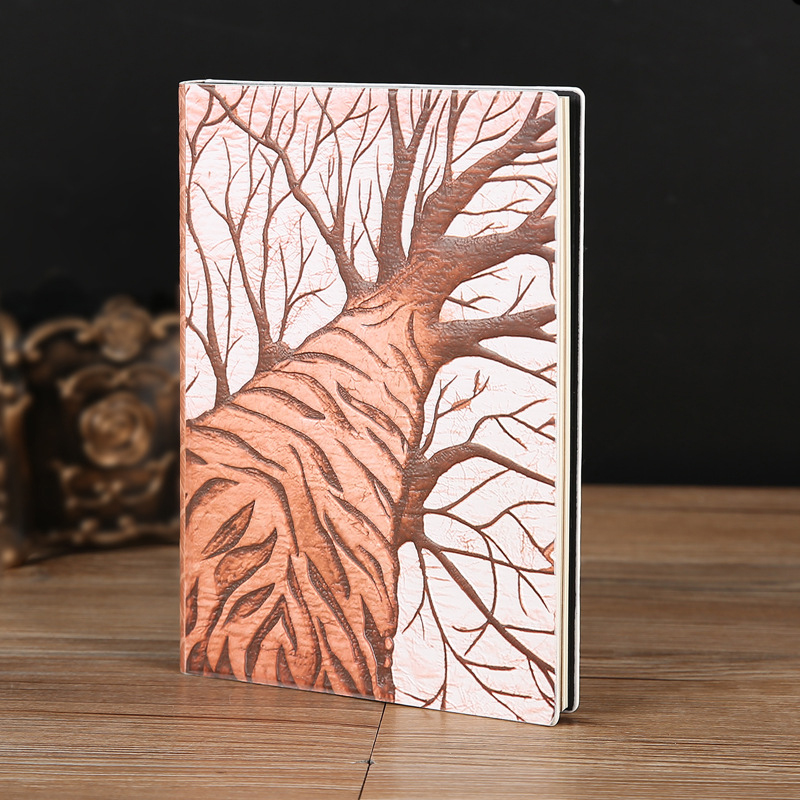 Buku Catatan Kulit PU Motif Po - Vintage Leather Journal Notebook ulasan dan harga