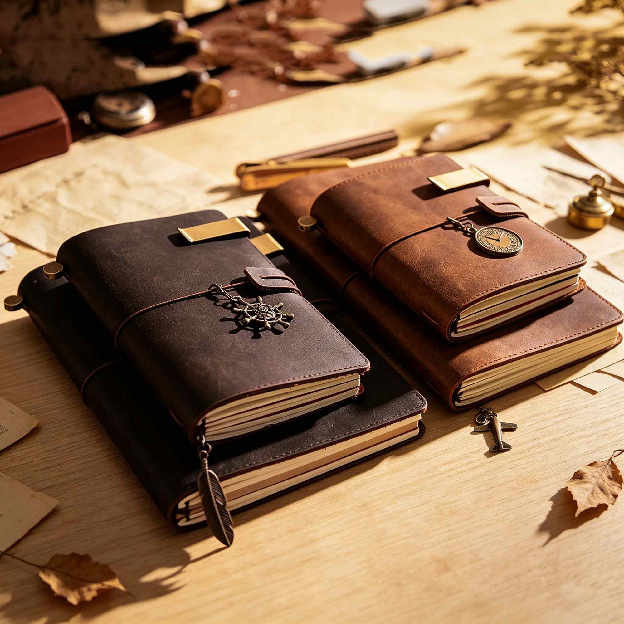 Buku Catatan Perjalanan Kulit  - Vintage Leather Journal Notebook ulasan dan harga