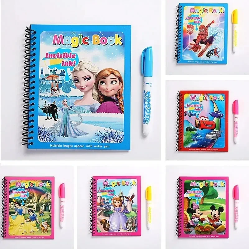 Puzzle Anak-anak Disney Frozen - Reusable Water Magic Coloring Book ulasan dan harga